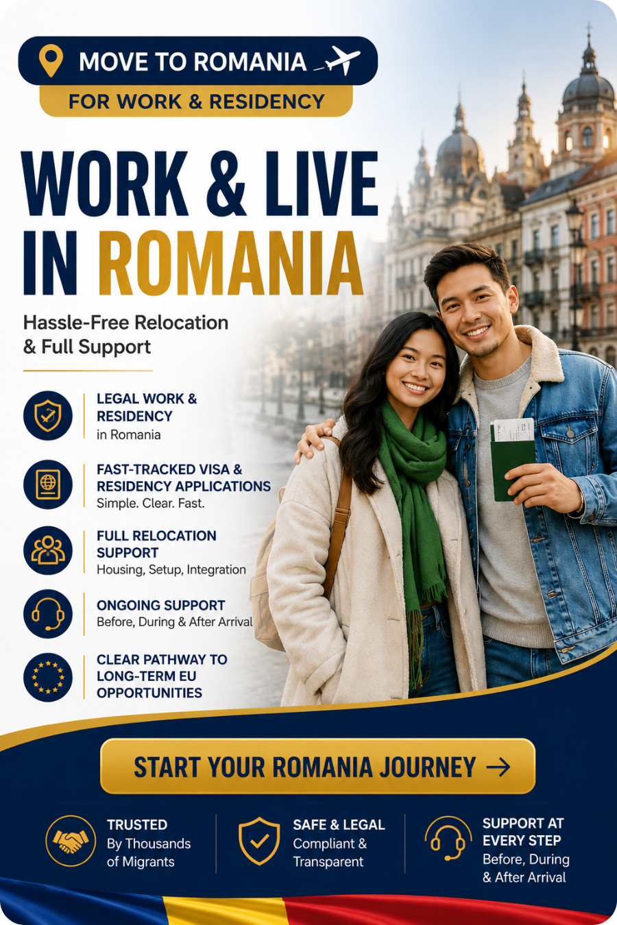 Work and Live in Romania with EuroBridge Workforce